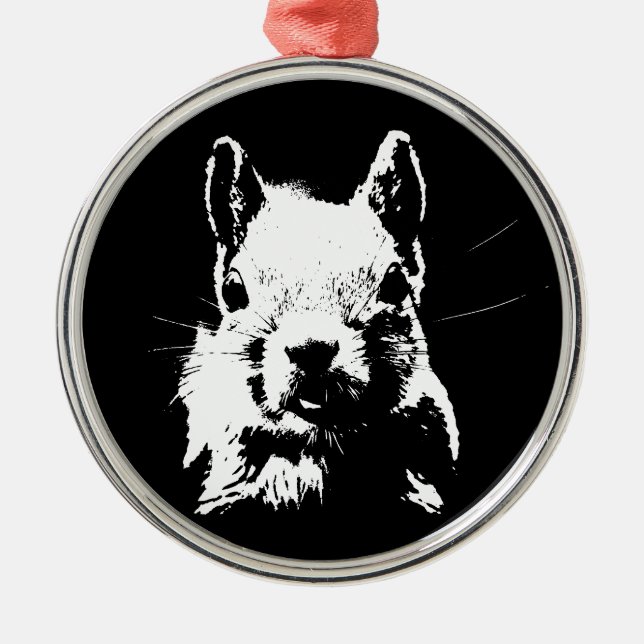 ekorre julgransprydnad metall (Framsidan)