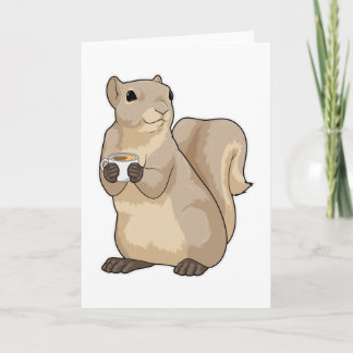 Ekorre Kaffe Kopp Kort