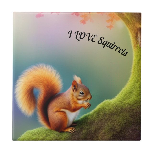 ekorre kakelplatta (Framsidan)