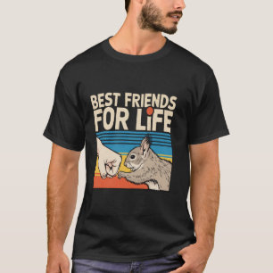 Ekorre knytnäcks bästa vän för livet retro vint t shirt