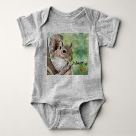 ekorre Kön Neutral spädbarnsutrustning T Shirt