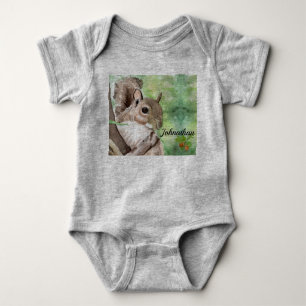 ekorre Kön Neutral spädbarnsutrustning T Shirt