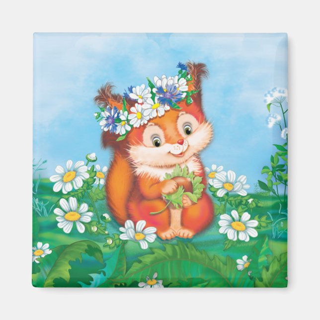 ekorre magnet (Framsidan)