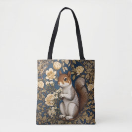 ekorre med Acacia Flowers William Morris Tygkasse