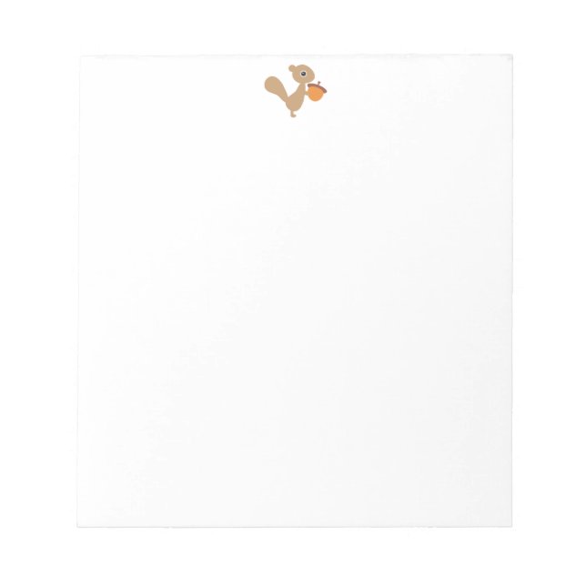 ekorre med Acorn-Anteckningsblocket Anteckningsblock (Framsida)