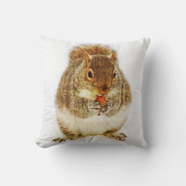 ekorre med Acorn Kudde (Framsida)