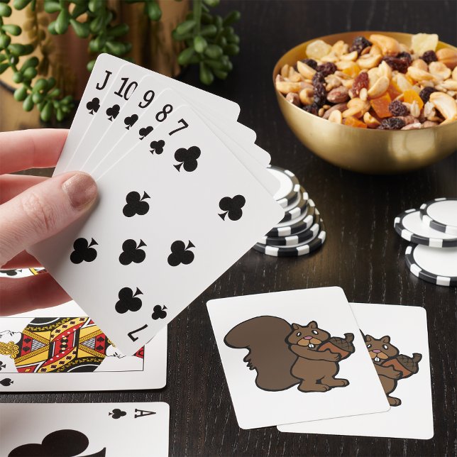 ekorre med akorn casinokort (Skapare uppladdad)