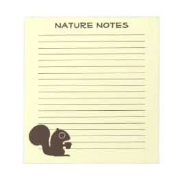 Ekorre med anpassad text anteckningsblock