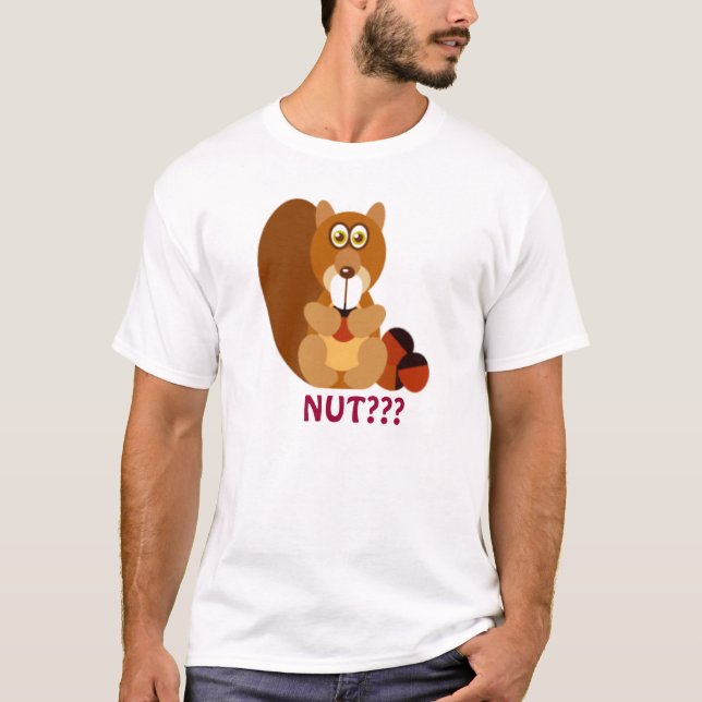Ekorre med ett fest… NÖT??? Tee (Framsida)