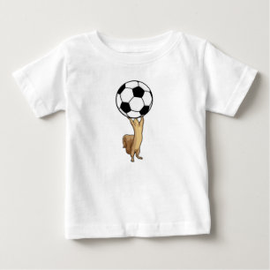 ekorre med fotboll t shirt