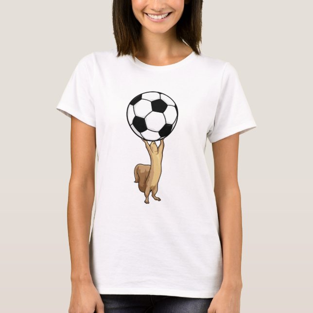 ekorre med fotboll t shirt (Framsida)
