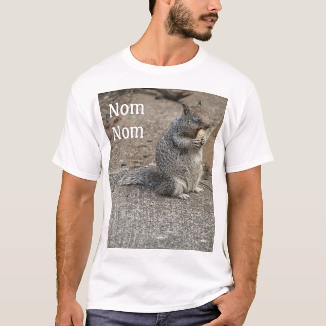 Ekorre med jordnöten Nom Nom Tee (Framsida)