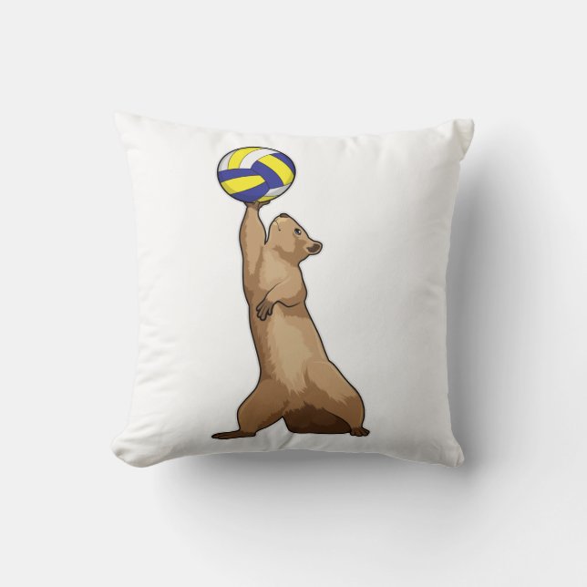 ekorre med Volleyball Kudde (Framsida)