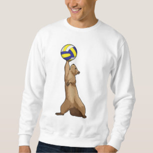 ekorre med Volleyball Lång Ärmad Tröja