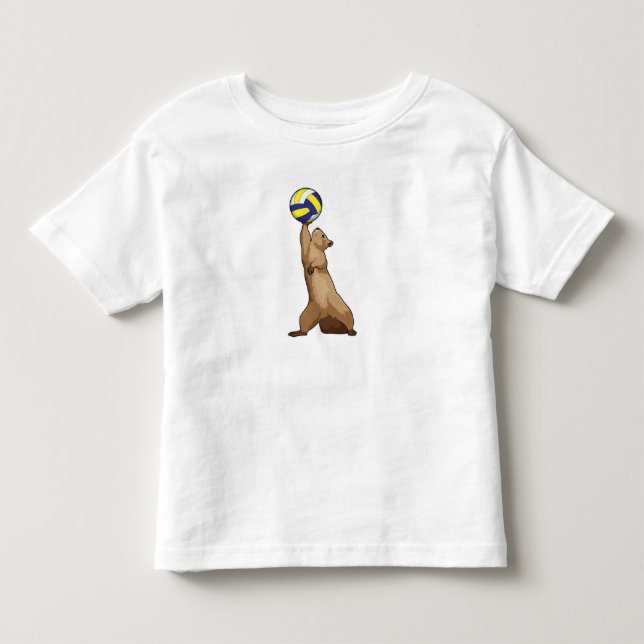 ekorre med Volleyball T Shirt (Framsida)