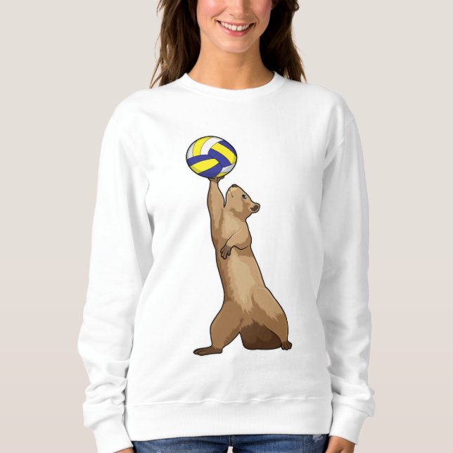ekorre med Volleyball T Shirt (Framsida)