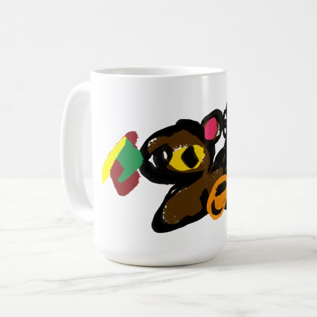 Ekorre nöt baby shower  kaffemugg (Framsida vänster)