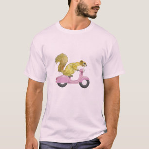 Ekorre på en Vespautslagsplats Tee