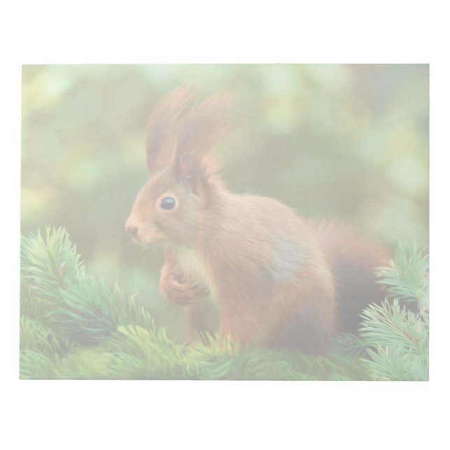 Ekorre på ett träd anteckningsblock (Framsida)