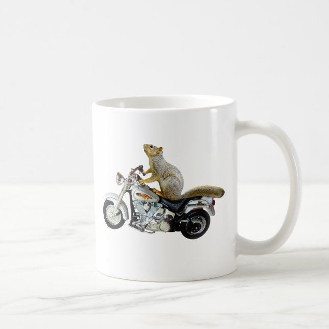 Ekorre på motorcykeln kaffemugg (Höger)