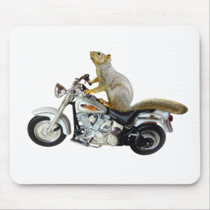 Ekorre på motorcykeln musmatta