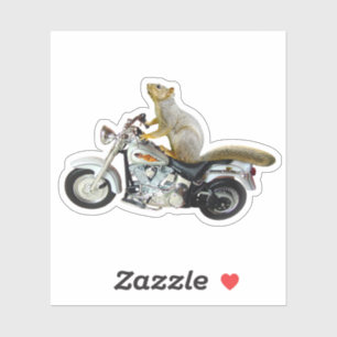 ekorre på motorcykelns Anpassningsbar-Klipp vinyls Klistermärken