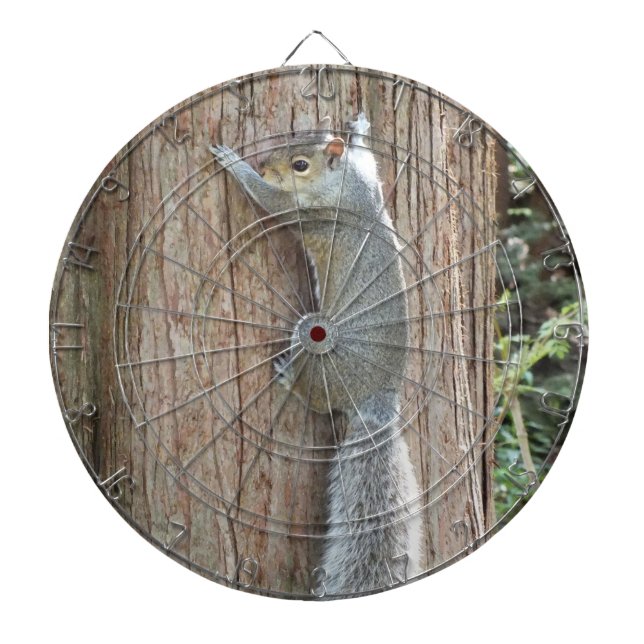 ekorre på Träd Dartboard Darttavla (Framsidan)