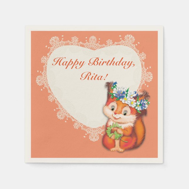 Ekorre Pappersservett (Framsidan)