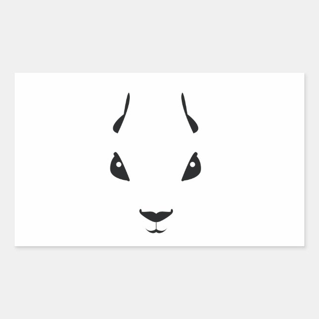 ekorre rektangulärt klistermärke (Framsida)