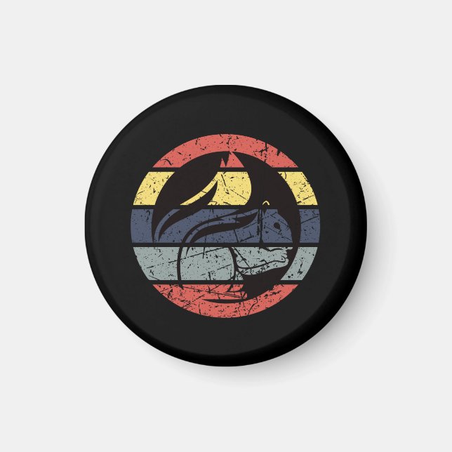 Ekorre Retro  Magnet (Framsidan)