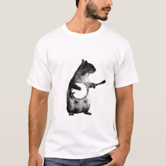 ekorre som leker en banjo t-shirt