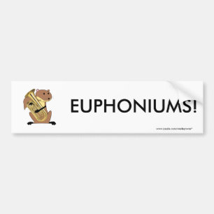 Ekorre som leker euphoniumen bildekal