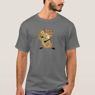 Ekorre som leker euphoniumen tee shirt