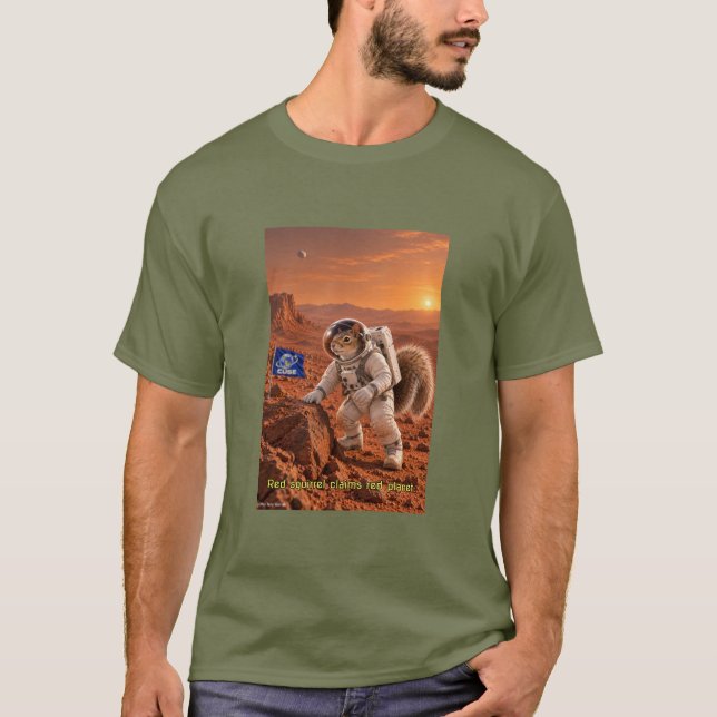Ekorre Space Framtid T Shirt (Framsida)