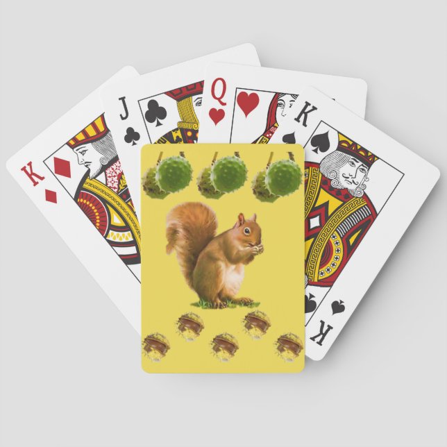 Ekorre Spelkortlek Spel Kort (Baksidan)