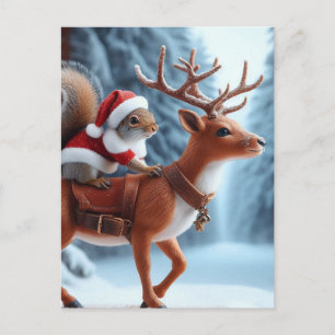 Ekorre Tomte och renarna Vykort