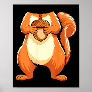 Ekorre Tröja Vuxna Män Kvinnor Barn Kropp Ekorre Poster