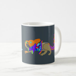 ekorre vid medeltida grottekaffe Mugg