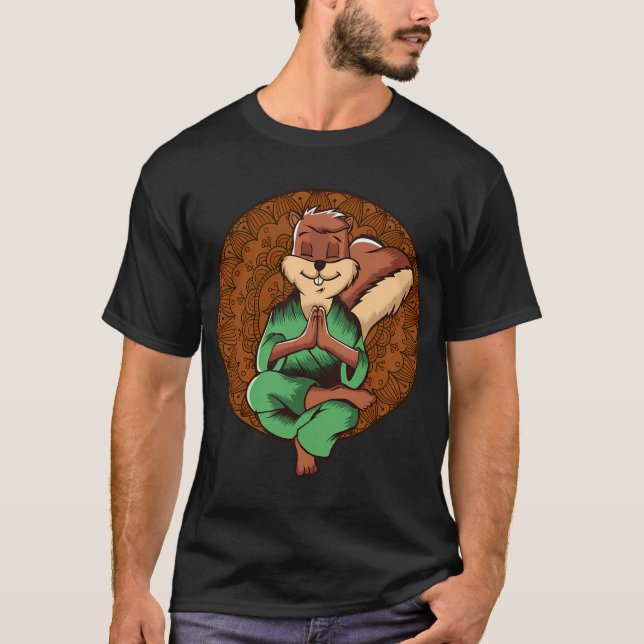 Ekorre Zen Yoga T Shirt (Framsida)