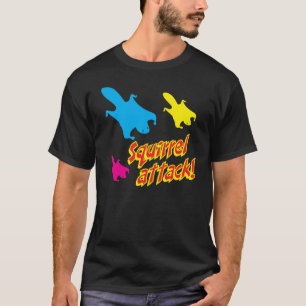Ekorreattack! (röd/gul text) t-shirt