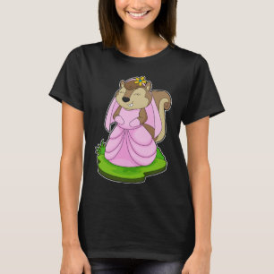 Ekorrebrud Blomma Bröllop T Shirt