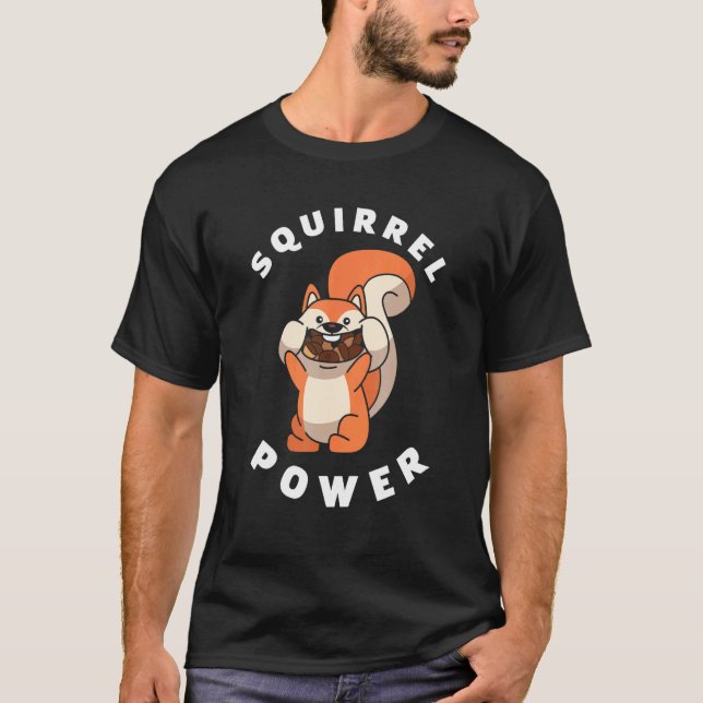 ekorreffektrutan t shirt (Framsida)
