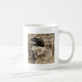 Ekorrefredlösar i gammala västern kaffemugg