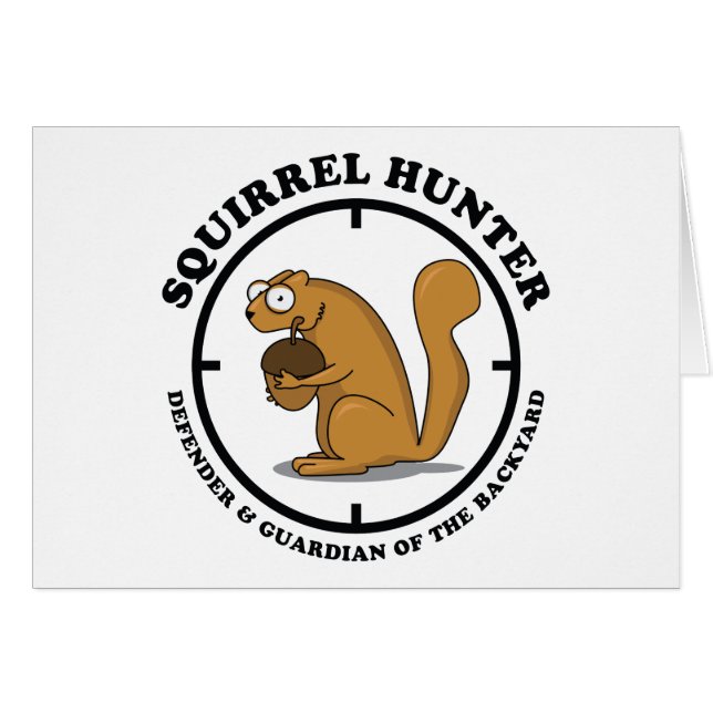 Ekorrejägare Hälsningskort (Framsidan Horizontal)