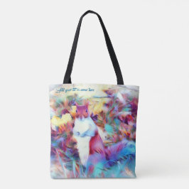 ekorrekonsttelefonen hänger lös tygkasse