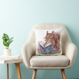 ekorreläsare A Bok, inkapslade i blommor Kudde