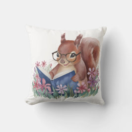 ekorreläsare A Bok, inkapslade i blommor Kudde