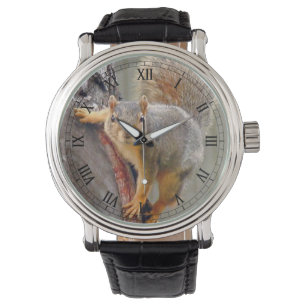 Ekorren fotograferar armbandsur