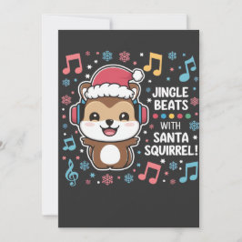 ekorren i hörlurarna och Santa Hat - Jingle Beat Spara Datumet