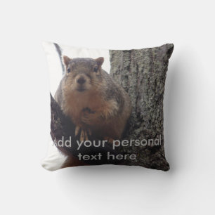 Ekorren kudder med personlig text kudde